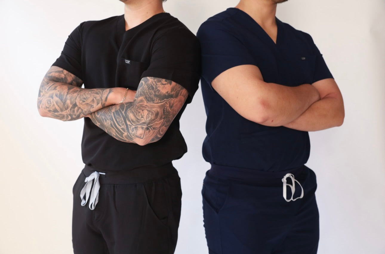 Lux Scrubs Mens Scrub Tops