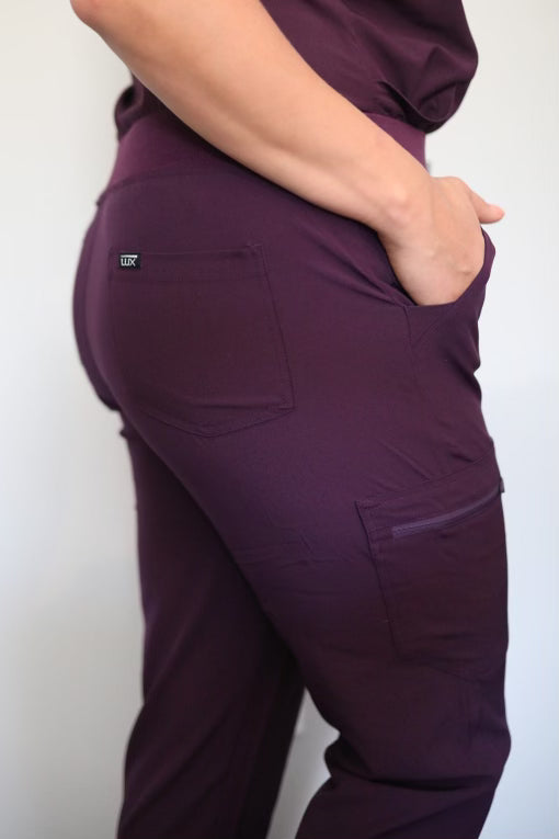 Classic Eggplant Jogger Pants 