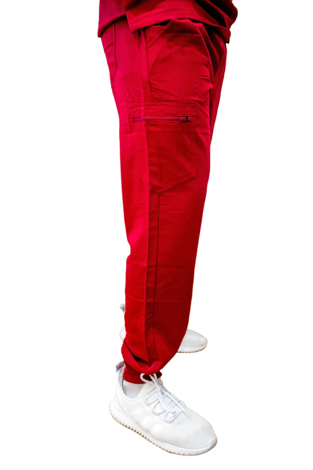 Burgundy Mens Scrub Sets. Jogger style. multiple pockets