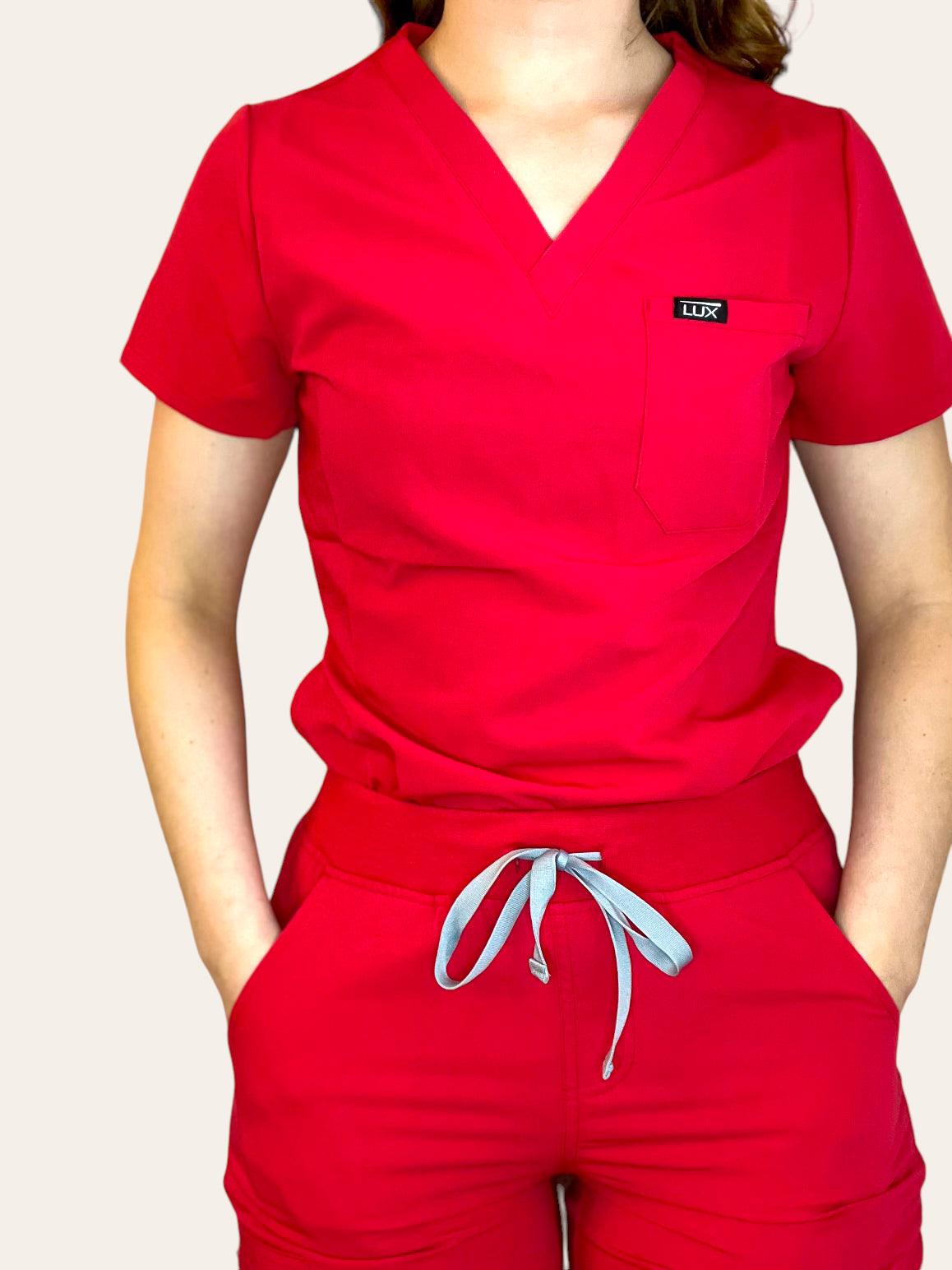 Women’s Elite Scrub Top | Lux Scrubs - LuxScrubs