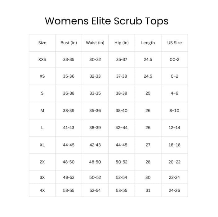 Elite Women's Scrub Tops: PreOrder Fall ~ Buy 1 Get 1 50% Off