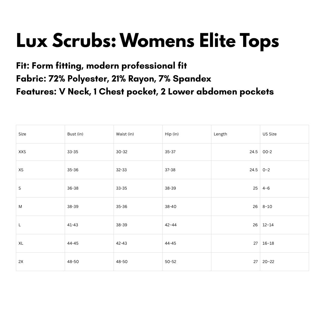 Elite Womens Scrub Tops | Buy 1 Get 1 50% off