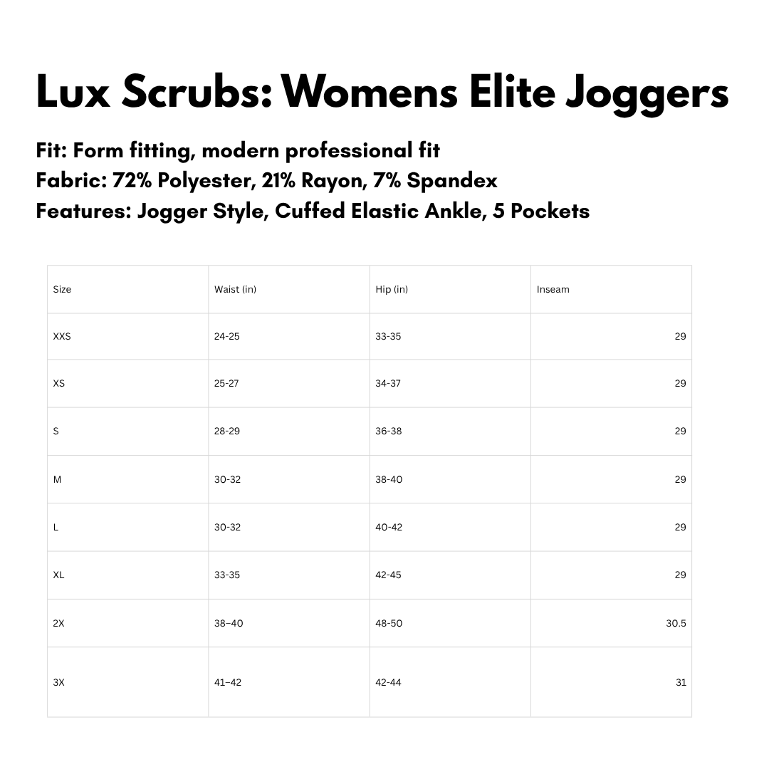 Elite Womens Scrub Joggers | Buy 1 Get 1 50% off