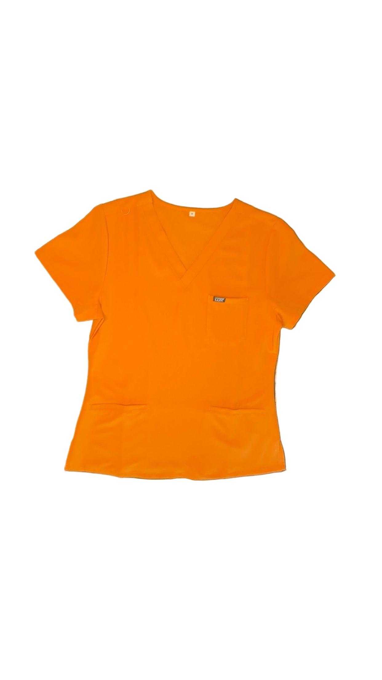 Orange t-shirt on a white background