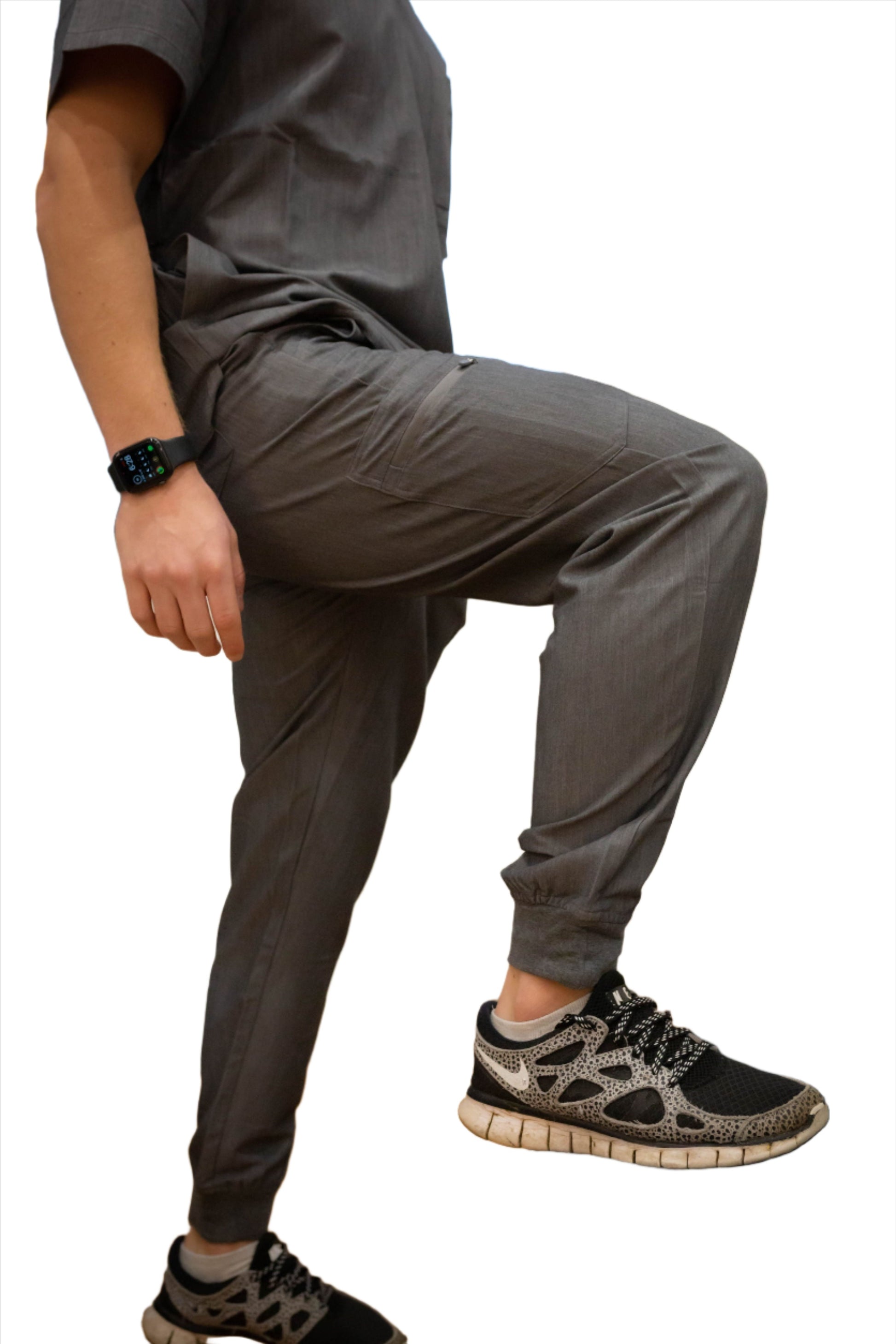 Lux Scrubs Grey Jogger Pants 